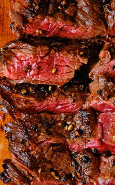 Hanger Steak with Red Wine Sauce