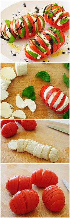 Hasselback Tomato Caprese