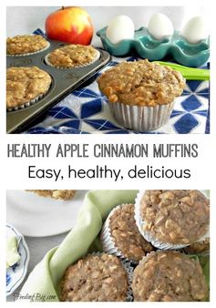 Healthy Apple Cinnamon Muffins