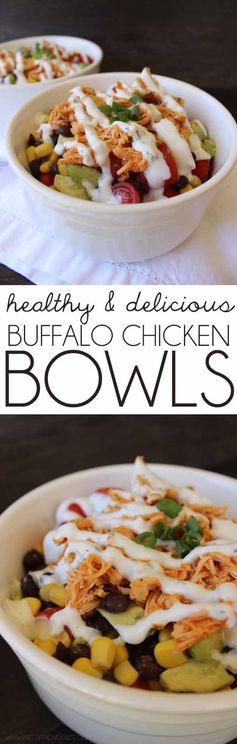 Healthy Buffalo Chicken Bowls