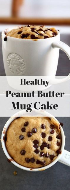 Healthy Peanut Butter Mug Cake