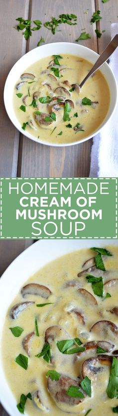 Homemade Cream of Mushroom Soup