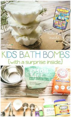 Homemade Kids Bath Bombs