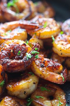 Honey Garlic Shrimp Skillet