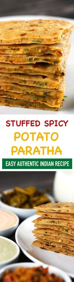 Indian Stuffed Potato Paratha