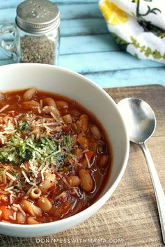 Instant Pot Minestrone Soup (Gluten Free, Real Food