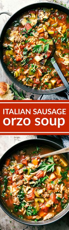 Italian Sausage Orzo Soup