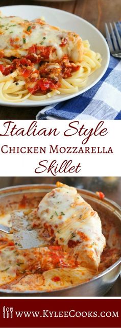 Italian Style Chicken Mozzarella Skillet