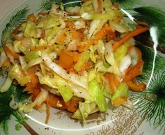 Jamaican Steamed Cabbage and Carrot