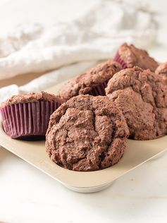 Keto Chocolate Cranberry Muffins