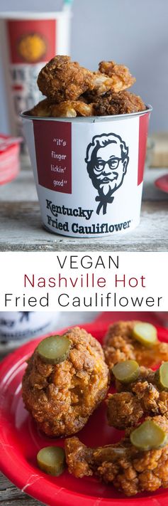 KFC Nashville Hot Fried Cauliflower