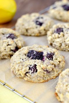 Lemon Blackberry Breakfast Cookies