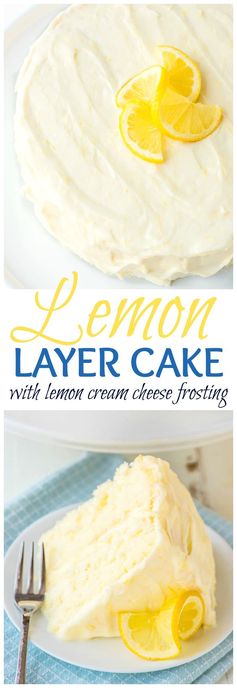 Lemon Cake with Lemon Cream Cheese Frosting