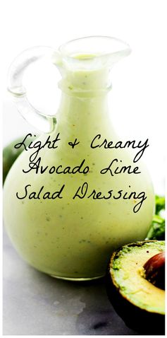 Light and Creamy Avocado-Lime Salad Dressing