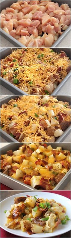 Loaded Baked Potato & Chicken Casserole