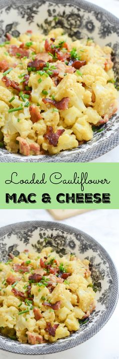 Loaded Cauliflower Mac and Cheese