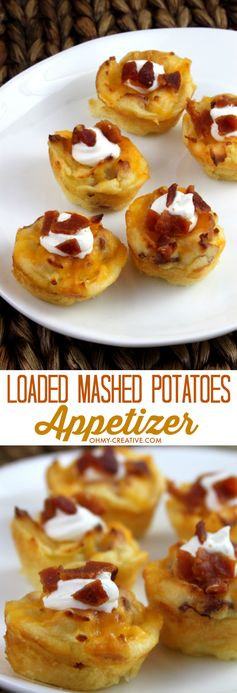 Loaded Mashed Potatoes Appetizer Bites