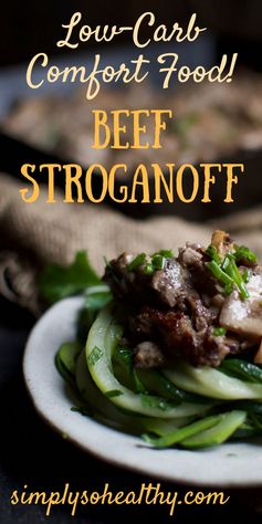 Low-Carb Beef Stroganoff