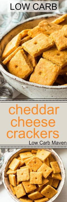 Low Carb Cheddar Cheese Crackers