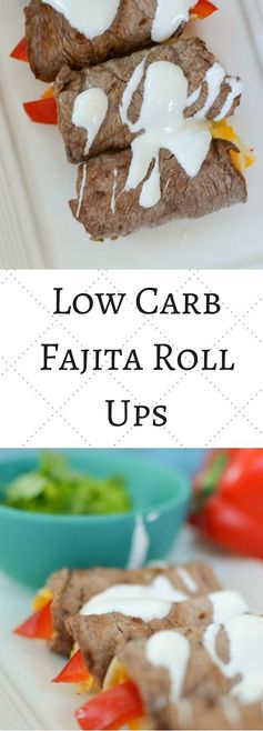 Low Carb Fajita Roll Ups