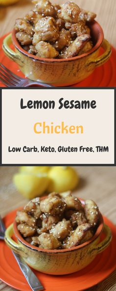 Low Carb Lemon Sesame Chicken