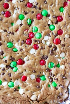 M&M'S Christmas Cookie Bars