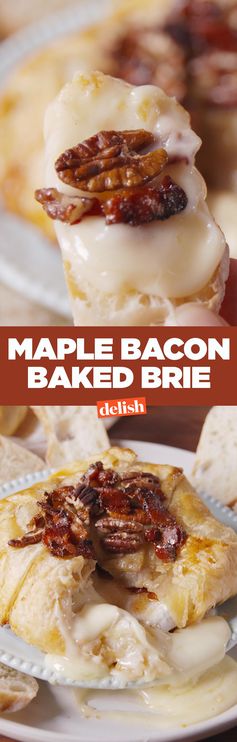 Maple Bacon Baked Brie