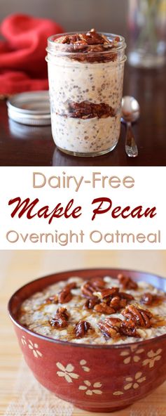 Maple Pecan Overnight Oatmeal