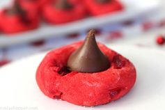 Maraschino Cherry Kiss Cookies