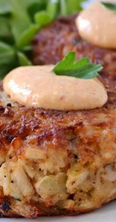 Maryland Crab Cakes with Horseradish-Sriracha Remoulade