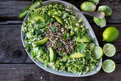 Mexican Brussel Sprout Slaw w/ Quinoa