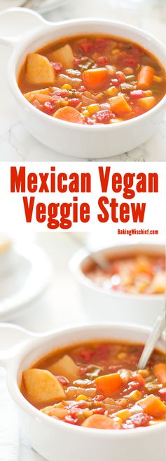 Mexican Vegan Vegetable Stew