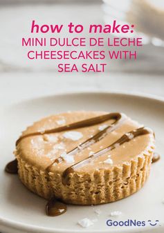 Mini Dulce de Leche Cheesecake Bites with Sea Salt