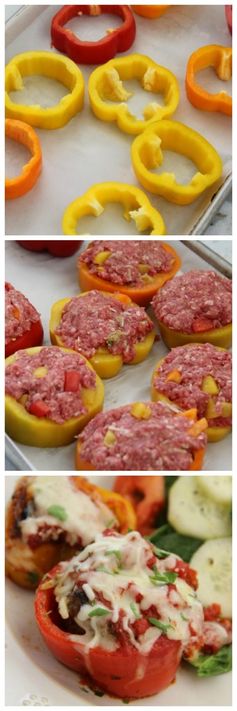 Mini Meatloaf Pepper Rings