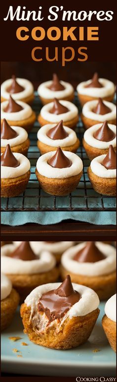 Mini S’mores Cookie Cups