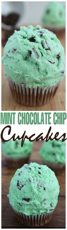 Mint Chocolate Chip Cupcakes