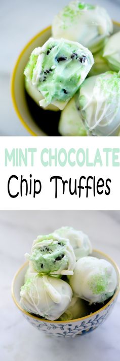 Mint Chocolate Chip Truffles