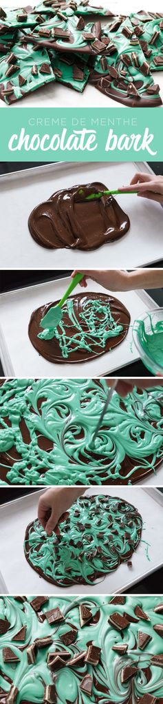 Mint Chocolate Swirl Bark