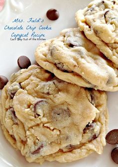 Mrs. Field's Chocolate Chip Cookie Copycat