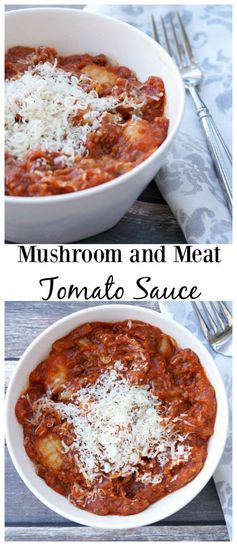 Mushroom and Meat Tomato Sauce