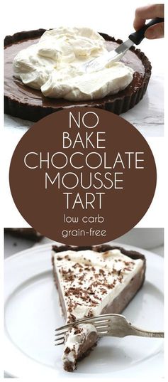 No Bake Chocolate Mousse Tart