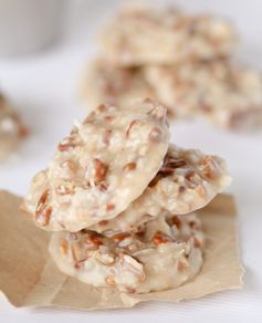 No Bake Coconut Pecan Praline Cookies