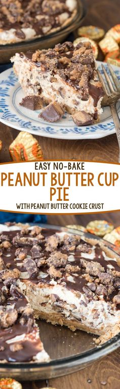 No Bake Peanut Butter Cup Pie