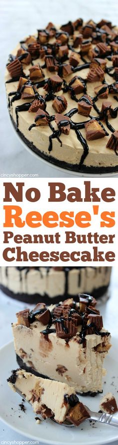 No Bake Reese’s Peanut Butter Cheesecake