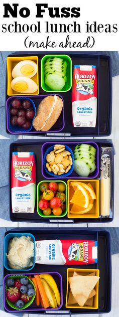 No Fuss School Lunch Ideas (Make Ahead