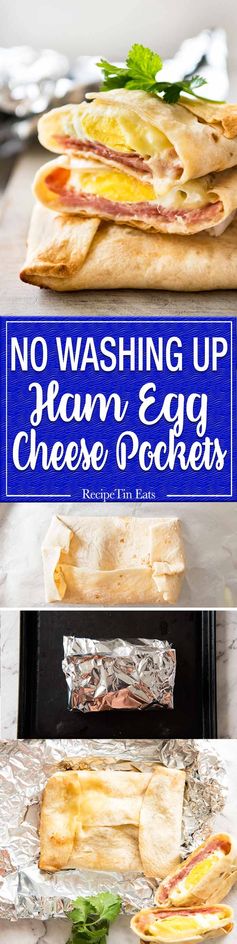 No Washing Up Ham, Egg & Cheese Pockets