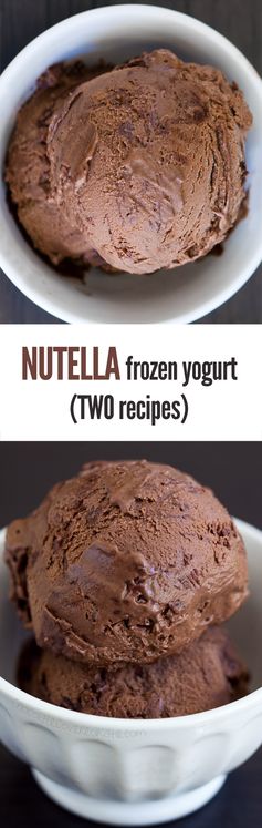 Nutella Frozen Yogurt – Two Recipes