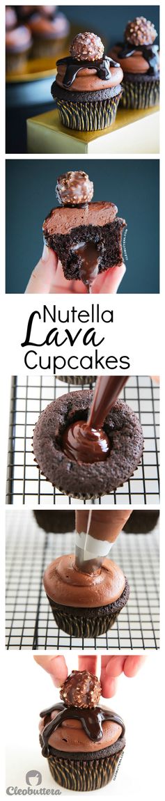 Nutella Lava Cupcakes