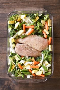 One-Pan Chicken & Veggie Bake