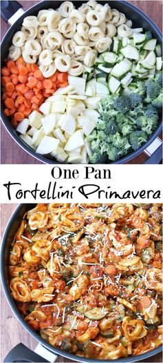 One Pan Tortellini Primavera